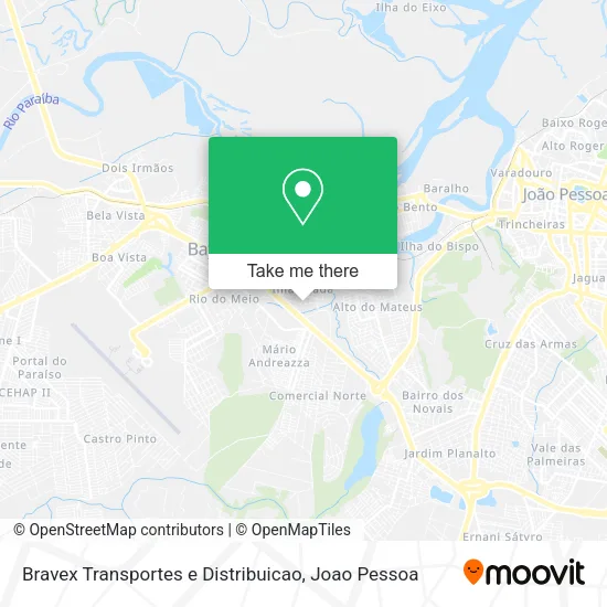 Bravex Transportes e Distribuicao map