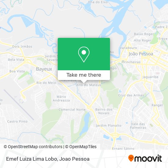 Emef Luiza Lima Lobo map