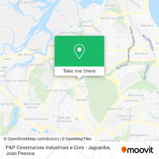 Mapa P&P Construcoes Industriais e Civis - Jaguaribe