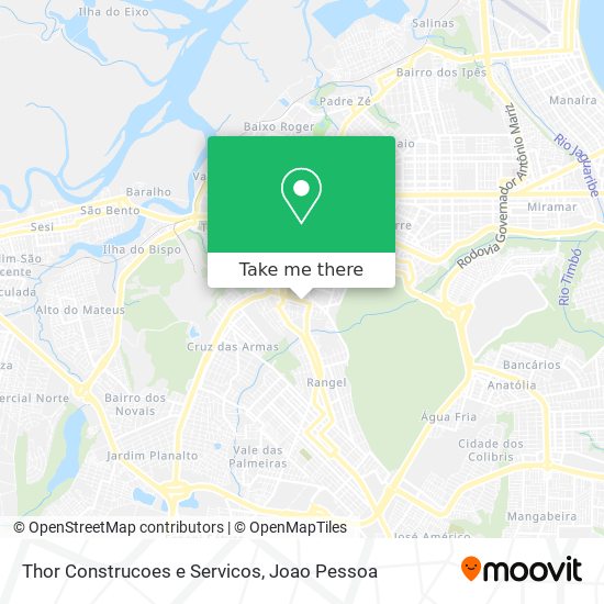 Mapa Thor Construcoes e Servicos