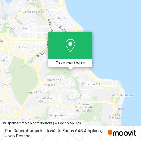 Rua Desembargador José de Farias 645 Altiplano map