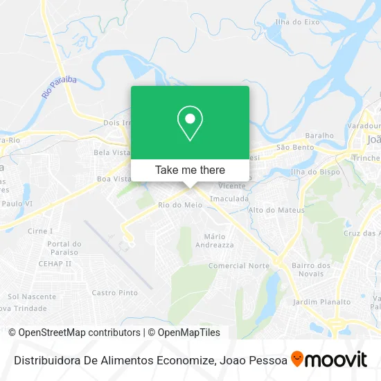 Distribuidora De Alimentos Economize map