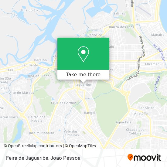 Feira de Jaguaribe map