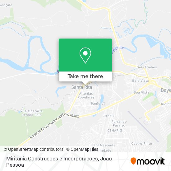 Miritania Construcoes e Incorporacoes map