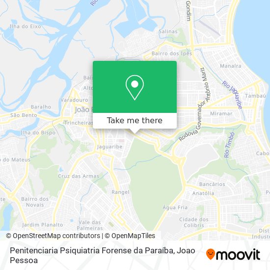 Penitenciaria Psiquiatria Forense da Paraíba map