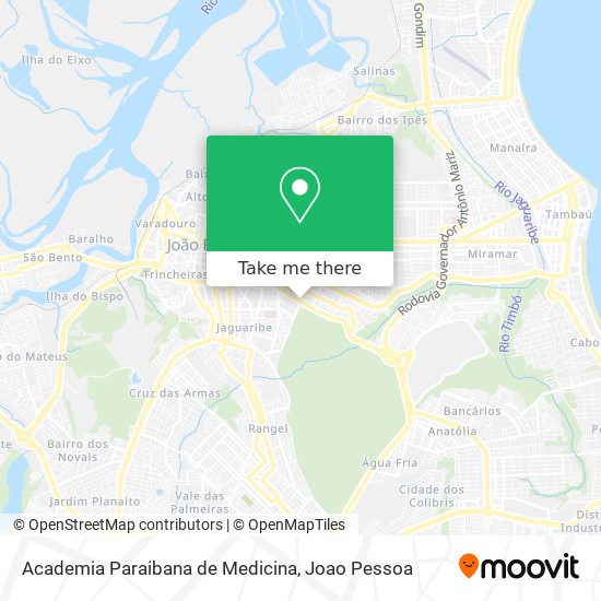 Mapa Academia Paraibana de Medicina