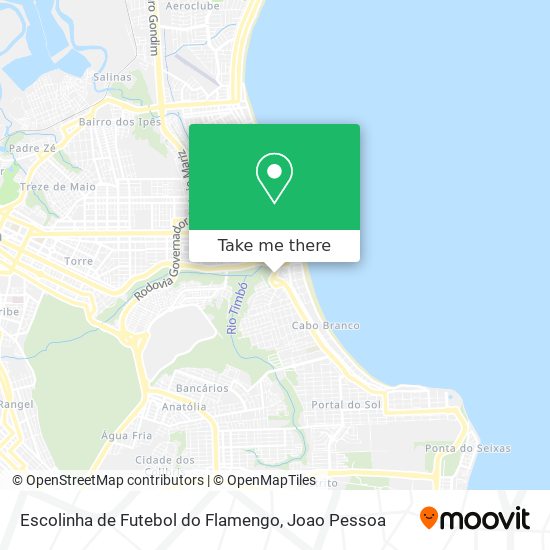 Escolinha de Futebol do Flamengo map