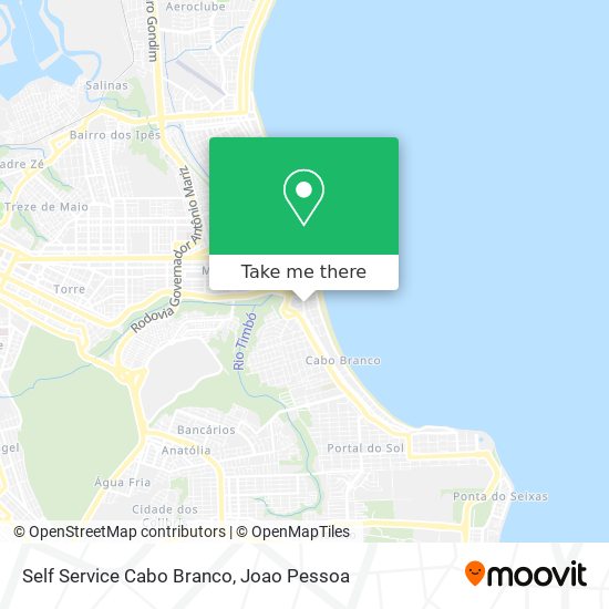 Self Service Cabo Branco map