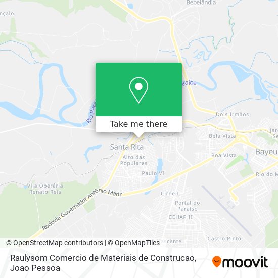 Raulysom Comercio de Materiais de Construcao map