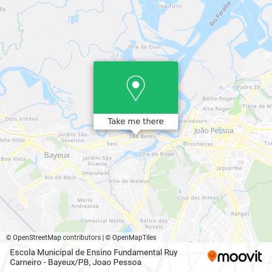 Escola Municipal de Ensino Fundamental Ruy Carneiro - Bayeux / PB map