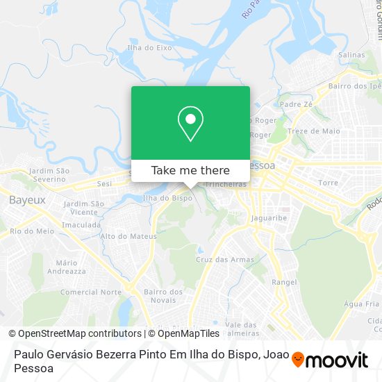 Paulo Gervásio Bezerra Pinto Em Ilha do Bispo map