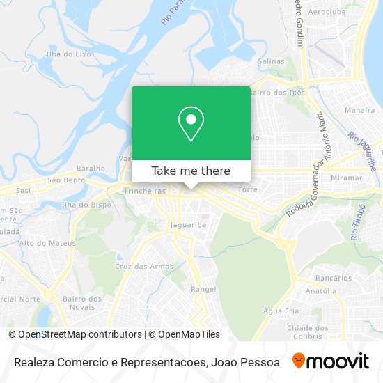 Realeza Comercio e Representacoes map