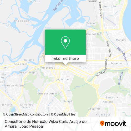 Consultório de Nutrição Wilza Carla Araújo do Amaral map