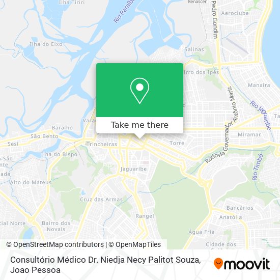 Consultório Médico Dr. Niedja Necy Palitot Souza map