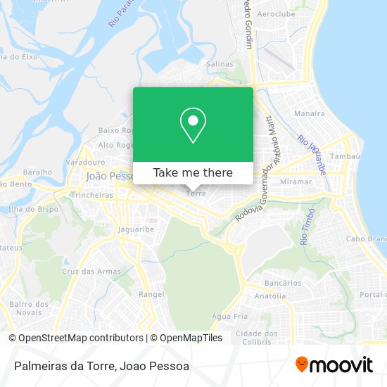 Palmeiras da Torre map