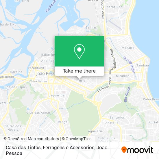 Casa das Tintas, Ferragens e Acessorios map