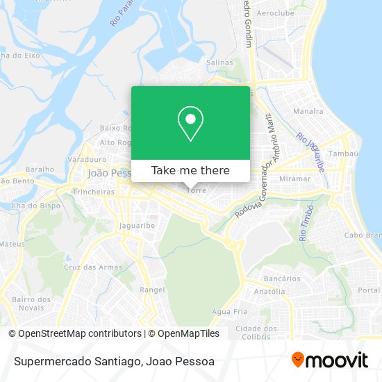 Supermercado Santiago map