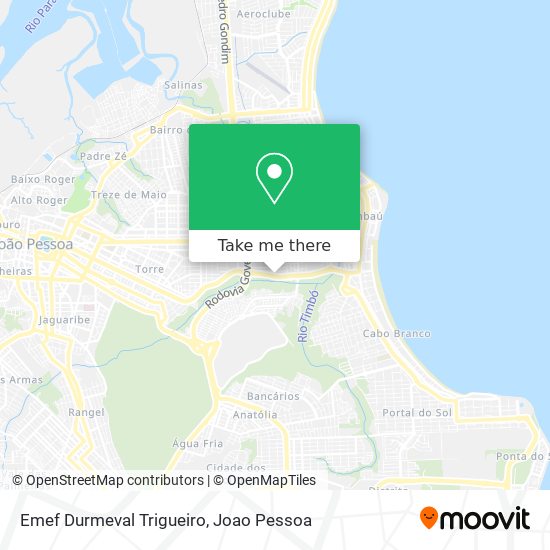 Emef Durmeval Trigueiro map