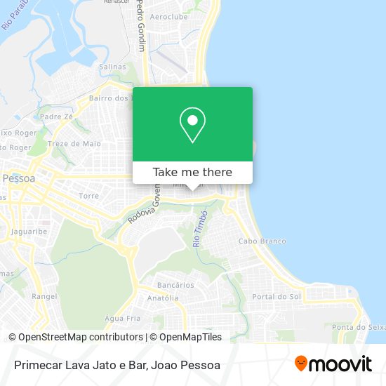 Primecar Lava Jato e Bar map