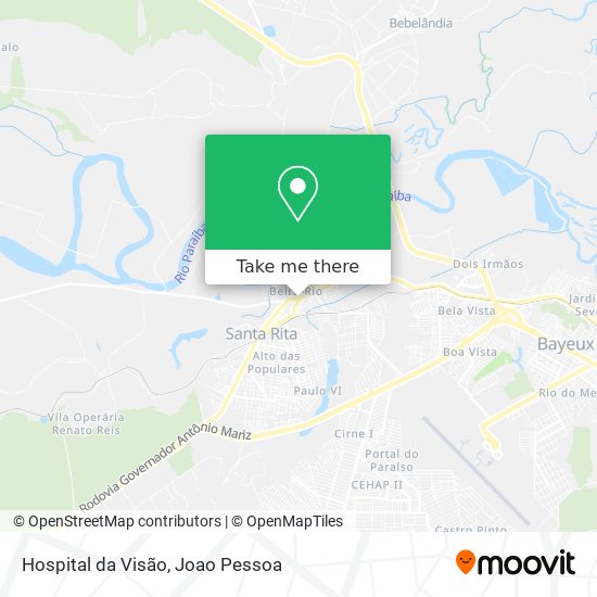 Hospital da Visão map