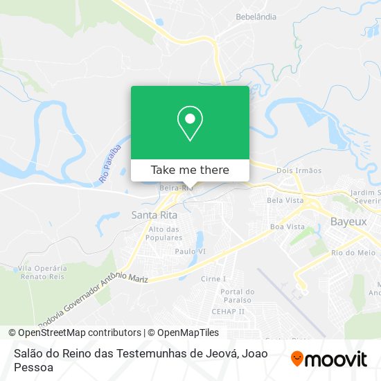 Salão do Reino das Testemunhas de Jeová map