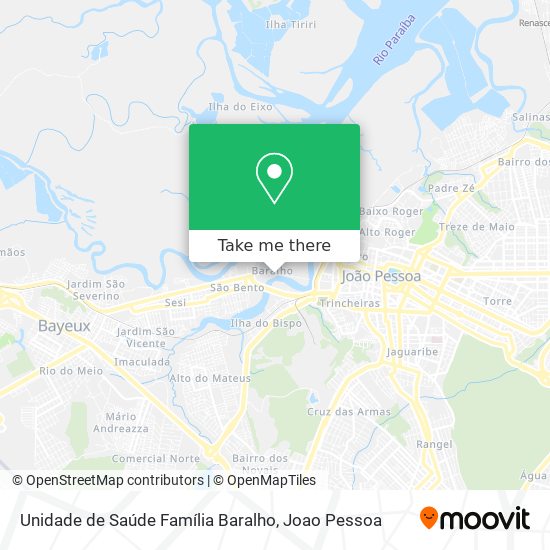 Unidade de Saúde Família Baralho map