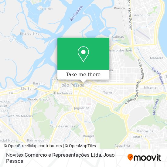Novitex Comércio e Representações Ltda map