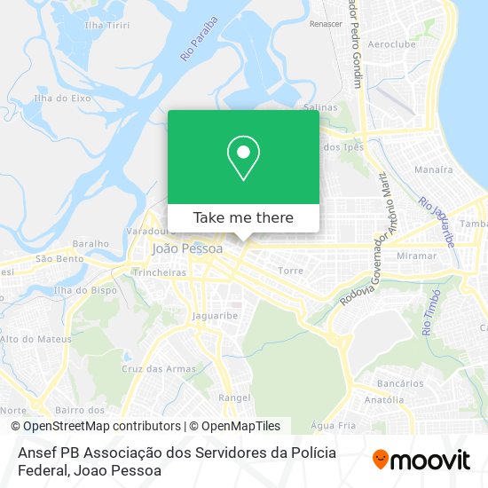 Ansef PB Associação dos Servidores da Polícia Federal map