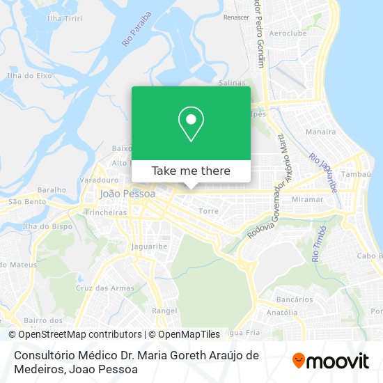 Mapa Consultório Médico Dr. Maria Goreth Araújo de Medeiros