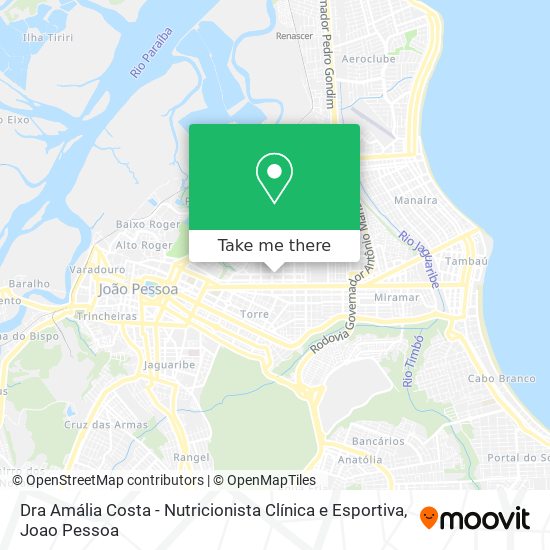 Dra Amália Costa - Nutricionista Clínica e Esportiva map
