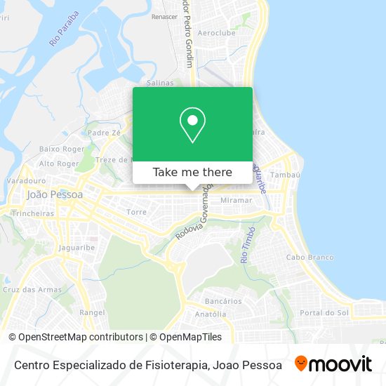 Centro Especializado de Fisioterapia map