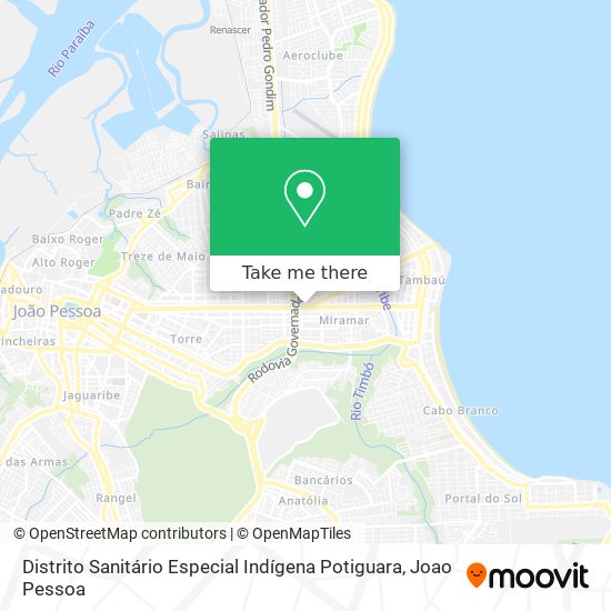 Distrito Sanitário Especial Indígena Potiguara map