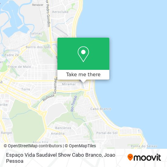 Espaço Vida Saudável Show Cabo Branco map