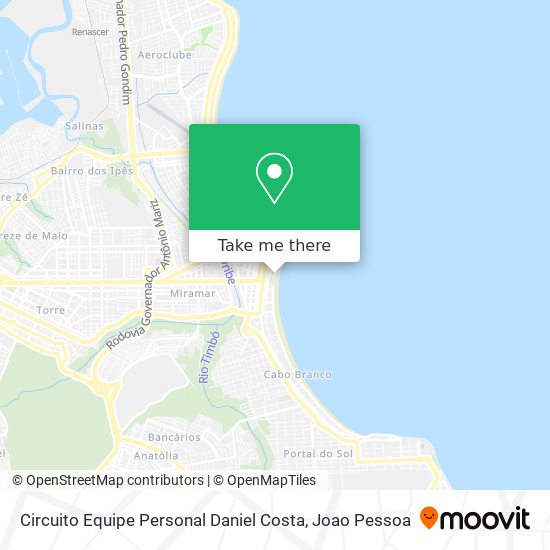 Circuito Equipe Personal Daniel Costa map