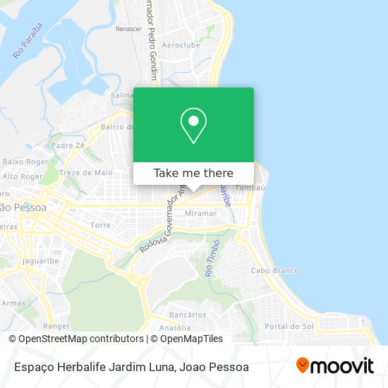 Espaço Herbalife Jardim Luna map