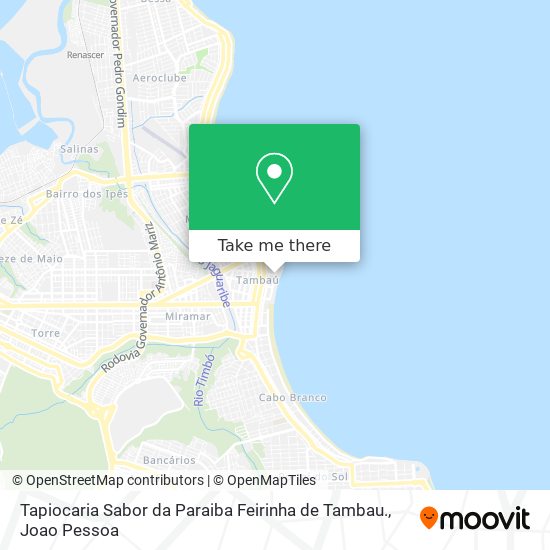 Tapiocaria Sabor da Paraiba Feirinha de Tambau. map