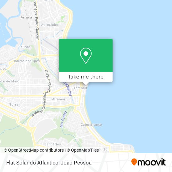 Flat Solar do Atlântico map