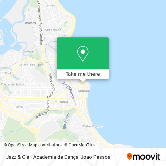 Mapa Jazz & Cia - Academia de Dança