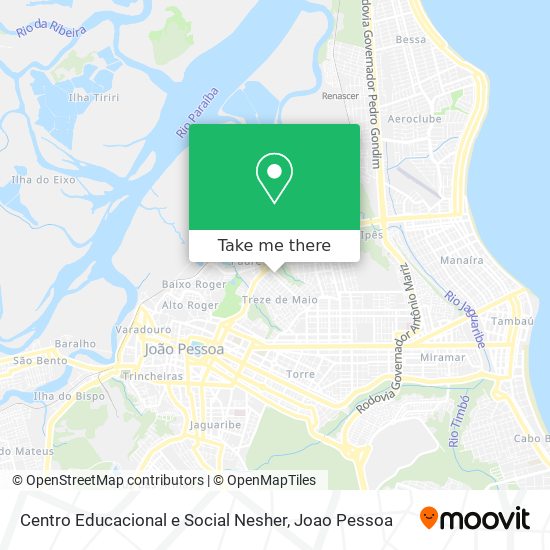 Centro Educacional e Social Nesher map