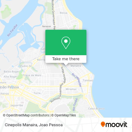 Cinepolis Manaira map