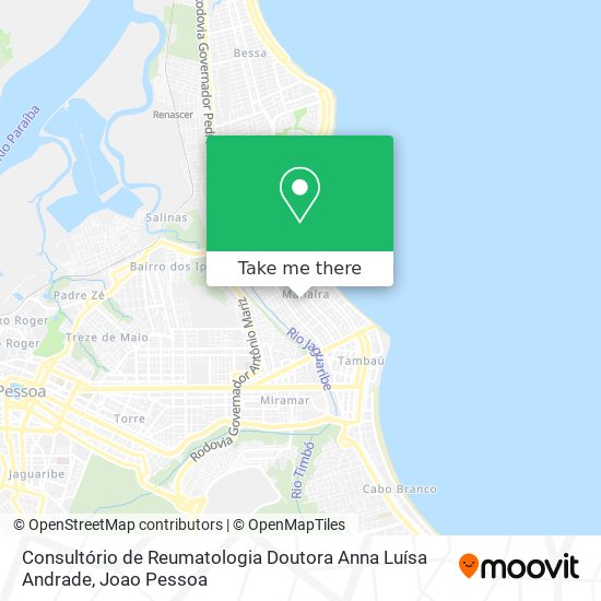 Consultório de Reumatologia Doutora Anna Luísa Andrade map