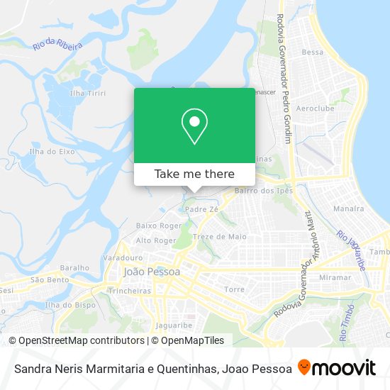 Sandra Neris Marmitaria e Quentinhas map
