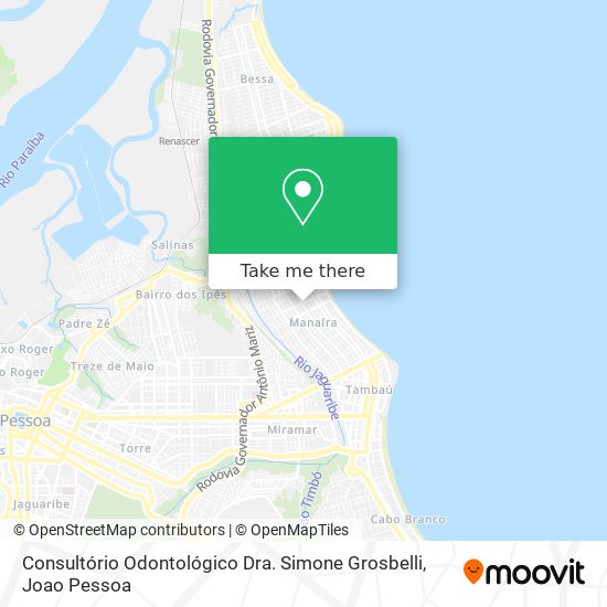 Consultório Odontológico Dra. Simone Grosbelli map