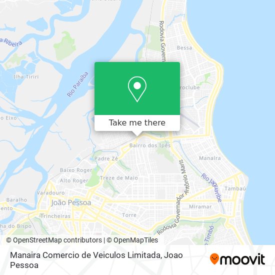 Manaira Comercio de Veiculos Limitada map