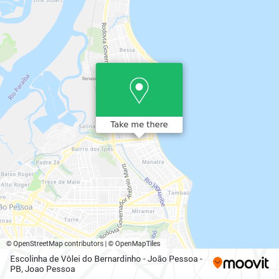 Escolinha de Vôlei do Bernardinho - João Pessoa - PB map