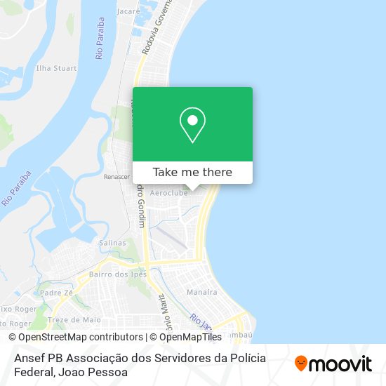 Mapa Ansef PB Associação dos Servidores da Polícia Federal