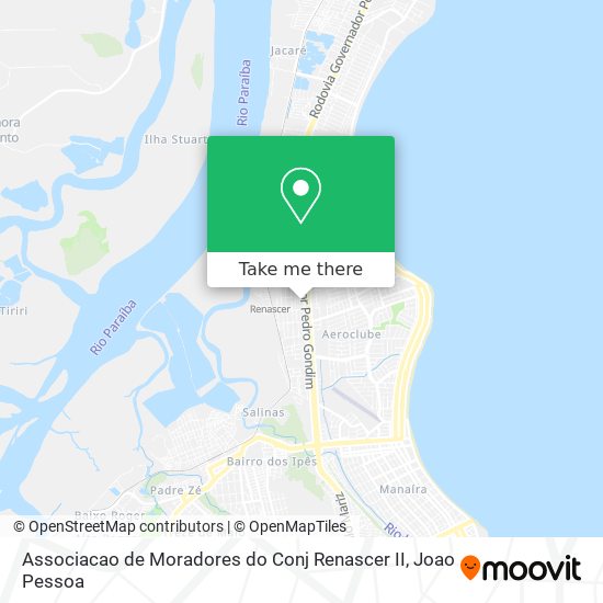 Mapa Associacao de Moradores do Conj Renascer II