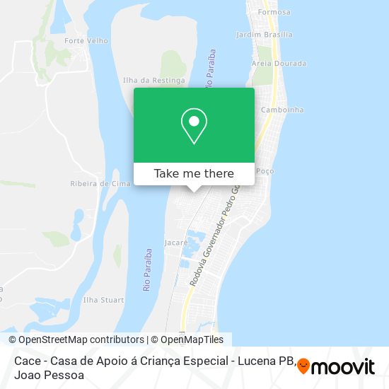 Cace - Casa de Apoio á Criança Especial - Lucena PB map