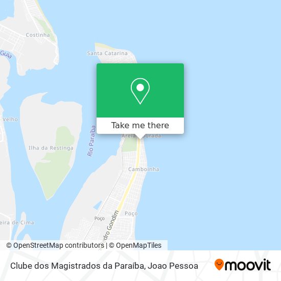 Clube dos Magistrados da Paraíba map