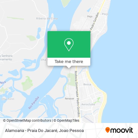 How to get to Alamoana - Praia Do Jacaré in Cabedelo by Bus?